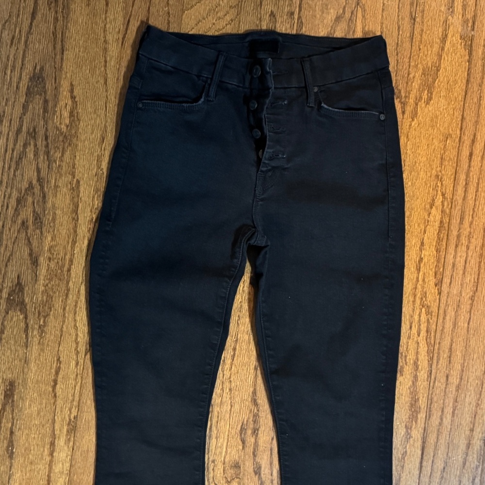 MOTHER The Pixie Black Jean